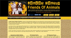 Desktop Screenshot of loudoncountyfriendsofanimals.com